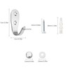YSDMY 6 Pcs Coat Hooks Wall Mounted Hat Hook Robe