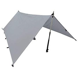 LiteOutdoors Silnylon Tarp - 11.6 Oz. - Ultralight Backpacking Tarp or Hammock Tarp (Grey, 10' x 12')