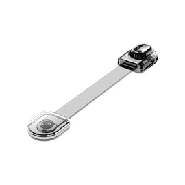 SAFELON Cabinet Lock, 3 Pieces, Child Lock, Safety Lock, Drawer Lock, Transparent, Multi-functional, Child Safety, Prevents Finger Pinching, Injury Prevention, Prank Prevention (Black Transparent)