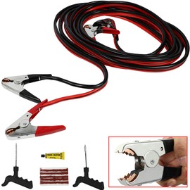 OCPTY 1 Gauge Jumper Cables for Car Battery 30FT, Heavy Duty Automotive Booster Cables for Jump Starting Dead or Weak Batteries