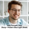Dollger Blue light Glasses for Men Rectangle Metal Frame Computer