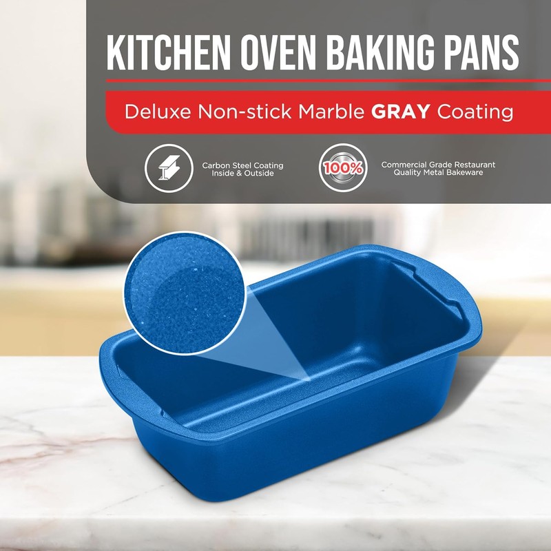 Nonstick Loaf Pan Set Pack of 4, 7" to 11"