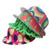 36 Sombrero Bombin Neon Plastico Fiesta Boda Evento Batucada Color