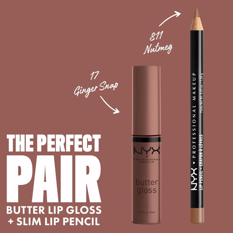 NYX PROFESSIONAL MAKEUP Butter Gloss, Non-Sticky Lip Gloss - Ginger
