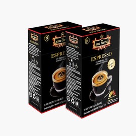 King Coffee Espresso Instant Coffee Vietnamese Coffee Arabica Instant Coffee Mix Medium Roast 15 sticks per box x 2.5g - Pack of 2