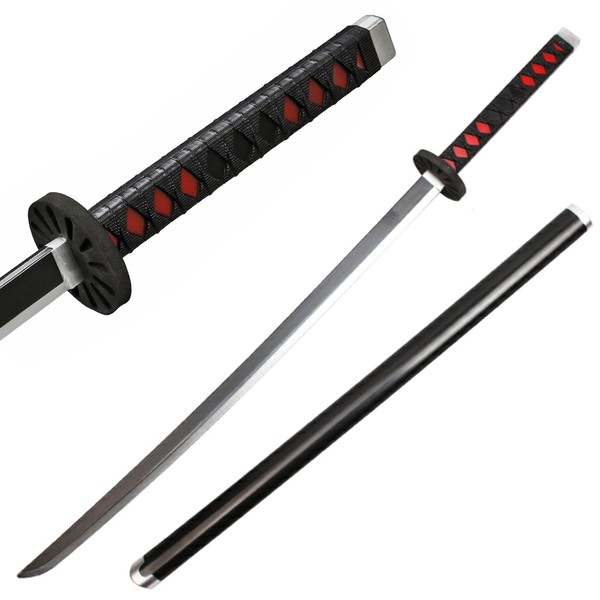 Blazing Steel 41" Demon Nichirin Fantasy Foam Samurai Sword - Tanjiro