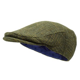 Borges & Scott The Galway - Irish Tweed Flat Cap - Country Green - Small (55-58cm)