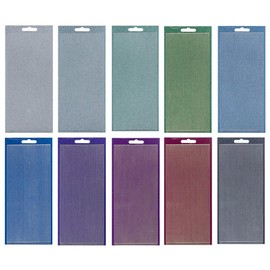 Ideen mit Herz | Microglitter Stickers | Lines | Colourful | Stickers for Greeting Card Making | Decorative Stickers | Scrapbooking | 2mm Wide, 21cm Long (Cool Colours)