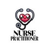CafePress Nurse Practitioner Stethoscope Small Die Cut Sticker, 3"x4" Glossy