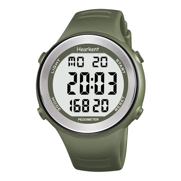 Hearkent Waterproof Pedometer Watch for Seniors without Bluetooth, No App