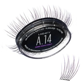 Lashify Amplify 14mm Gossamer Eyelash Extensions Refill in Ombre Purple, Easy DIY False Lashes for a Natural Look
