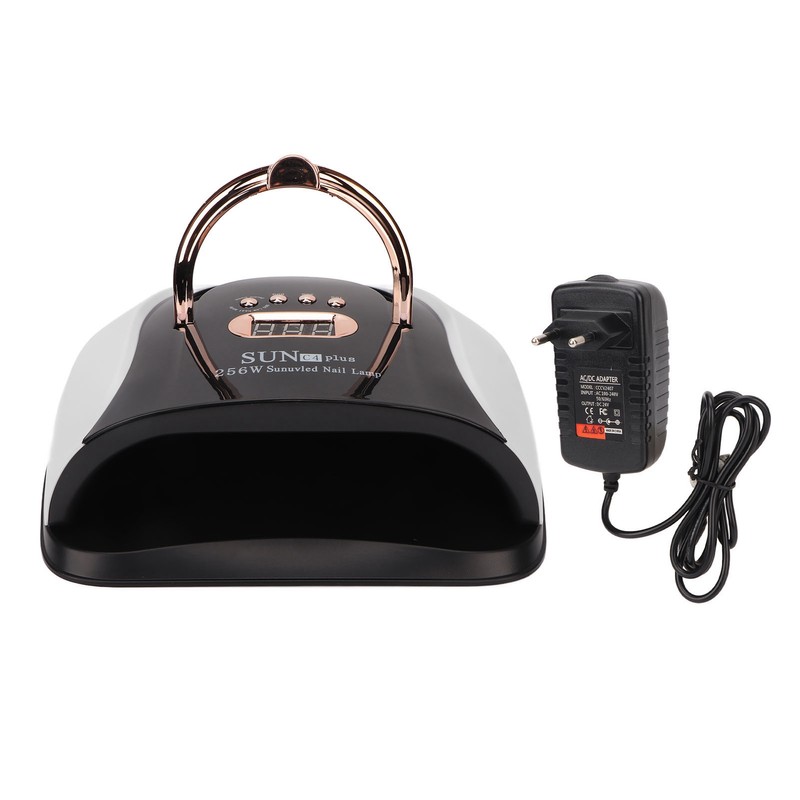 256W Nail Gel Curing Lamp Various Time Setting Detachable Bottom