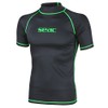SEAC Men's Rash Guard T Black, Short Sleeve, Sun Protection