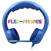HamiltonBuhl Kid's Flex-Phones TRRS Headset with Gooseneck Microphone, Blue