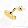 OFFO Shower Arm Flange Bright Gold 2.5" in Outer Diameter