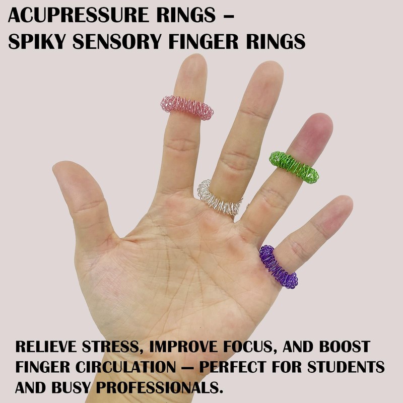 NICEIN 2 Stück Hand-und Fingermassagegerät, Double Roller Handmassagegerät, Finger Massageringe,