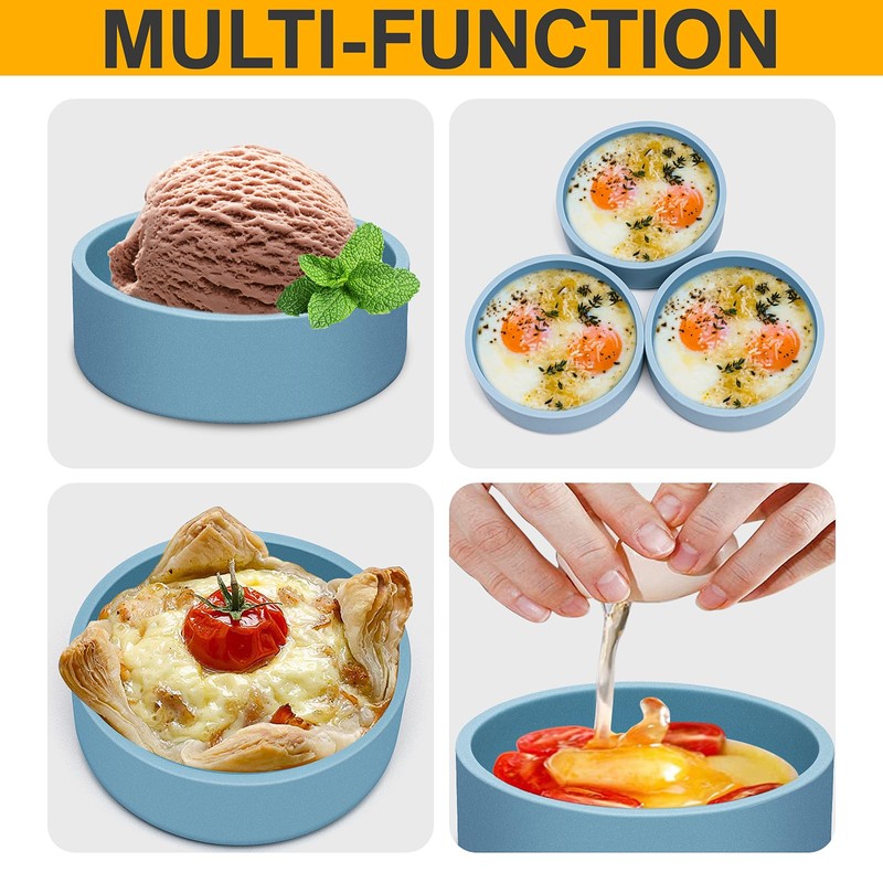 Dootafy 4 Pack Silicone Air Fryer Egg Pan Individual Microwave