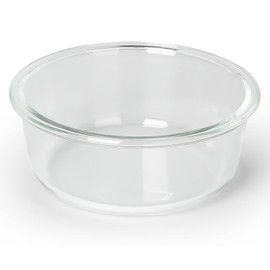 GDCZ Glass Raised Cat or Small Dog Bowls 18 Ounces Transparent