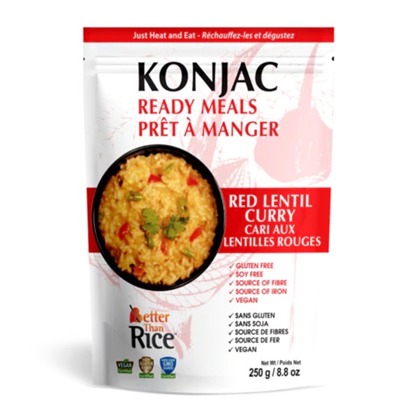 Konjac Foods Ready Meals Red Lentil Curry 250g