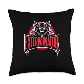 Exterminator Pest Control Bed Bug Killer Pest Exterminator Throw Pillow