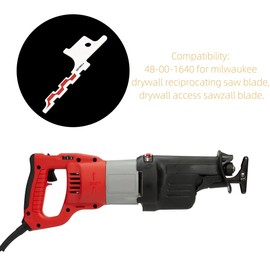 Ruimou 5pcs 48-00-1640 Reciprocating Saw Blade Compatible Milwaukee Power Tool Suitable for Cutting Drywall, Plasterboard