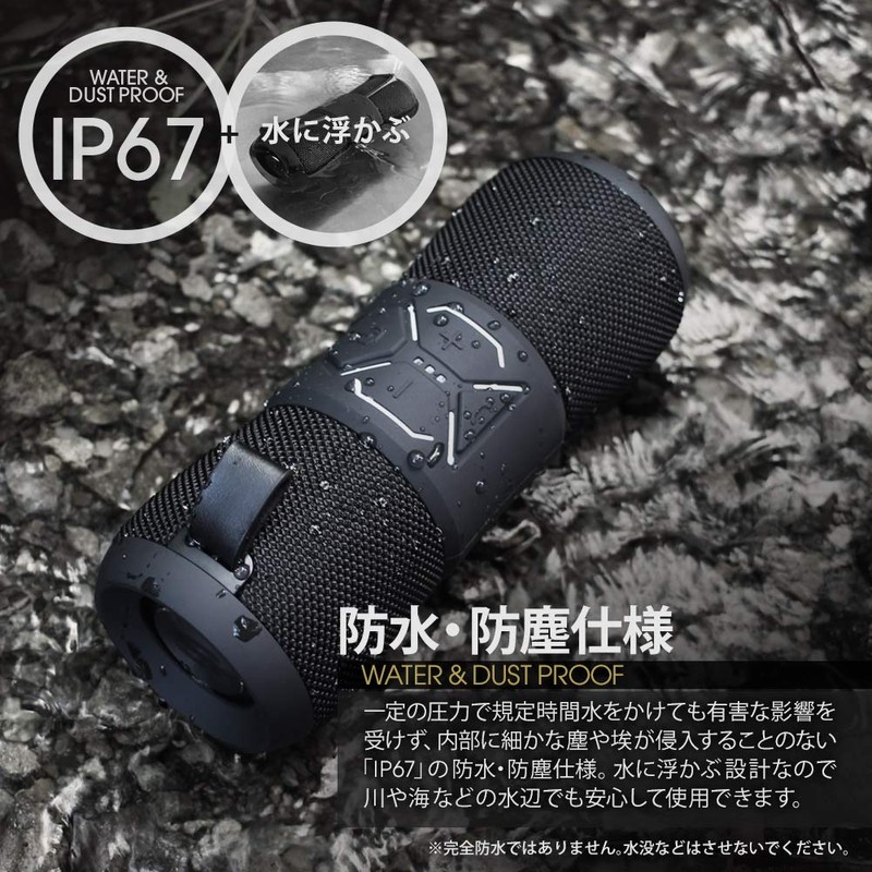 Owtec Wireless Stereo Speaker Bluetooth Ver.4.2 Waterproof IP67 Acquisition/Dual Passive