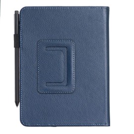 [MIWA CASES] King Jim Frieno FRN10 Compatible Case Cover Leather Notebook Stand (Navy)