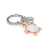 Metalmorphose MTM195-01 Key Ring Turtle with 2 Babies Silver and