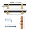 Haliwu 20 Pack Black and Gold Cabinet Pulls, 5 inch