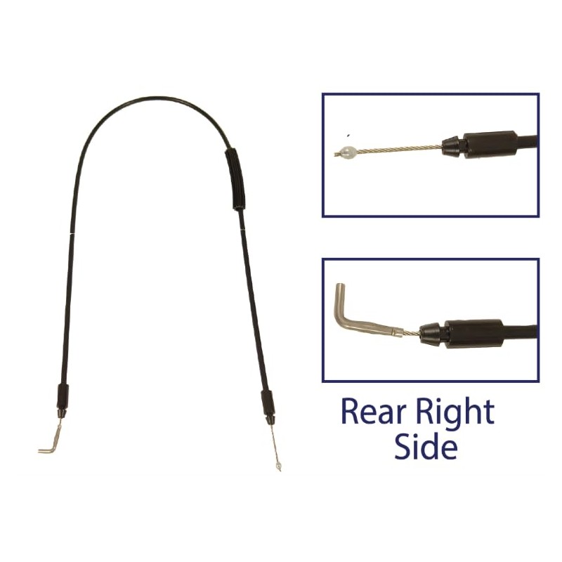 Rear Tailgate Trunk Door Handle Lock Release Cable Right For