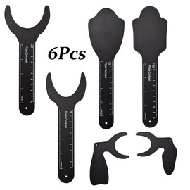 6 Pcs Dental Photography Contraster, 6 Size Black Background Board Dental Photo Contrast Kit, for Palatal Photo Contrast