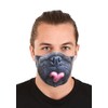 Adult Pug Sublimated Face Mask Standard