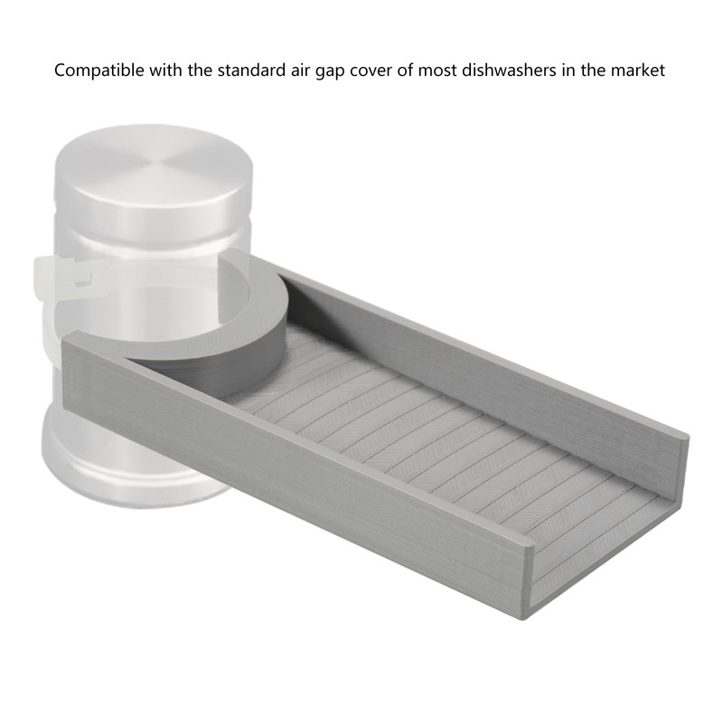 LUAATT Dishwasher Air Gap Cover Water Ramp,3" Ramp Helps Guide