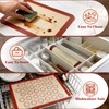 LuxDuo Silicone Baking Mat Set of 6, Non Stick Food