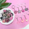 XHAOYEAHX 30/50/100/150/200Pcs Pink Cowboy Keychain charms Gift for Women Cute