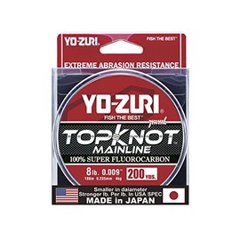 Yo-Zuri Topknot Mainline 200 yd Sinking Line, Natural Clear, 8 lb