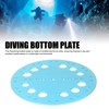 Freediving Bottom Plate Seawater Resistant Aluminum Alloy Dive Equipment for