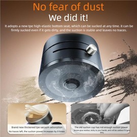 2025 New vacuum magnetic phone holder, foldable and retractable double-sided stand, suitable for various scenes car, living room, bedroom, bathroom, compatible with all smartphone models (black)