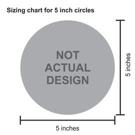 StickerTalk Glass Only Recycling Vinyl Sticker, 5 inches by 5 inches