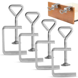 Aoreun C Clamp, Pack of 4 C Clamps 7-45 mm Small C-Clamp Made of Galvanised Screw Clamp Carrier Clamp Fixing Pliers Table Clamp Carrier Clamp Clamp Clamp for Clamps Welding Carpenters