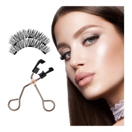 Pestañas Postizas Magnéticas Kit Con Aplicador Clip Pestañ
