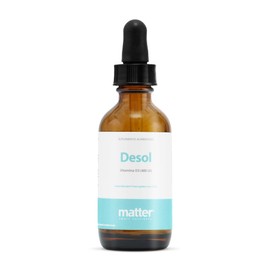 MATTER SMART NUTRIENTS | Desol | Suplemento Alimenticio de Vitamina D3 en gotas | Libre de soja, insaboras, sin gluten y OGMs, para un bienestar consciente | 400 UI por gota | Frasco gotero con 52 ml.