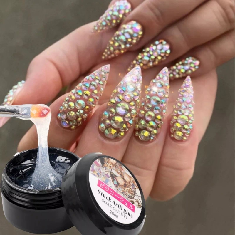 Veraly Pegamento Gel De Construcción Cristales Y Decoración Uñas F