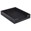 Leather 1-Layer Letter Tray Stackable File Document Tray,A4 Paper Case