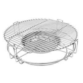 18-inch Round Stainless Steel Cooking System Multi-level Flexible Cooking Racks for Large Big Green Egg, Kamado Joe Classic, Vision Ceramic Grills