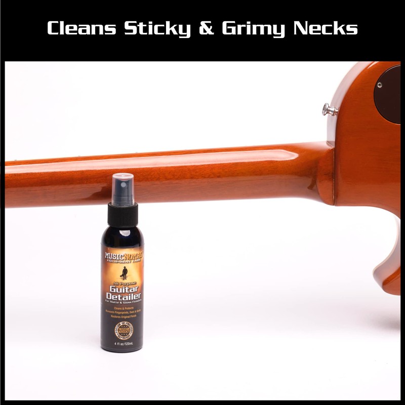 MusicNomad MN100 Premium Guitar Cleaner for Acoustic & Electric, 4
