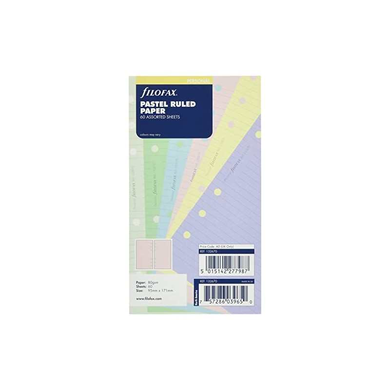 Personal Pastel Ruled Paper