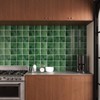 VaryStyle Green Peel and Stick Backsplash for Kitchen Bathroom Wall