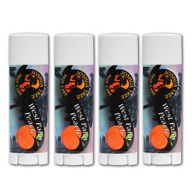 Joshua Tree Organic Lip Balm: 25 Flavor Varieties Made with Beeswax (4-pack, West Palm Peach)