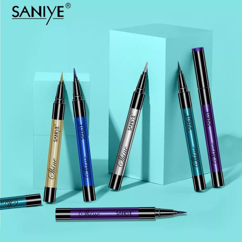 Saniye Plumón Delineador De Ojos Metalico Glitter 2ml